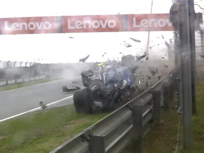 Batida forte de Sargeant interrompe 3º treino na Holanda por mais de 40 minutos; Gasly lidera