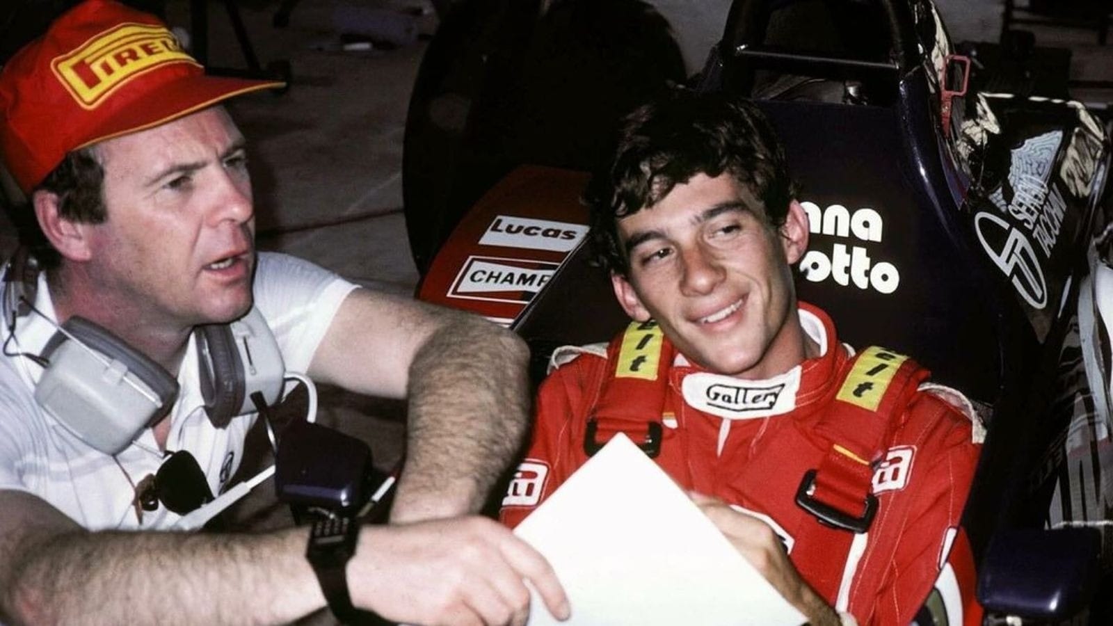 Senna durante testes para a Toleman