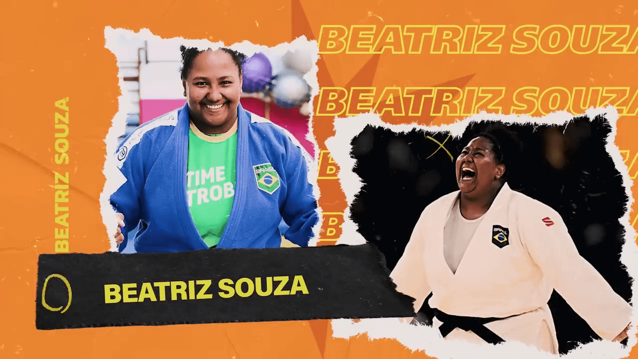 Podcast Denílson Show recebe a judoca Beatriz Souza, ouro em Paris-2024