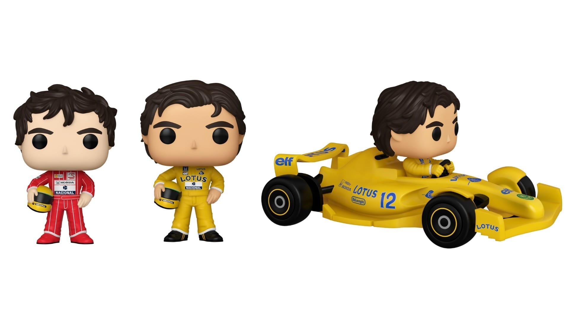 Ayrton Senna virou bonecos Funko Pop! (Imagem: Candide/Divulgação)