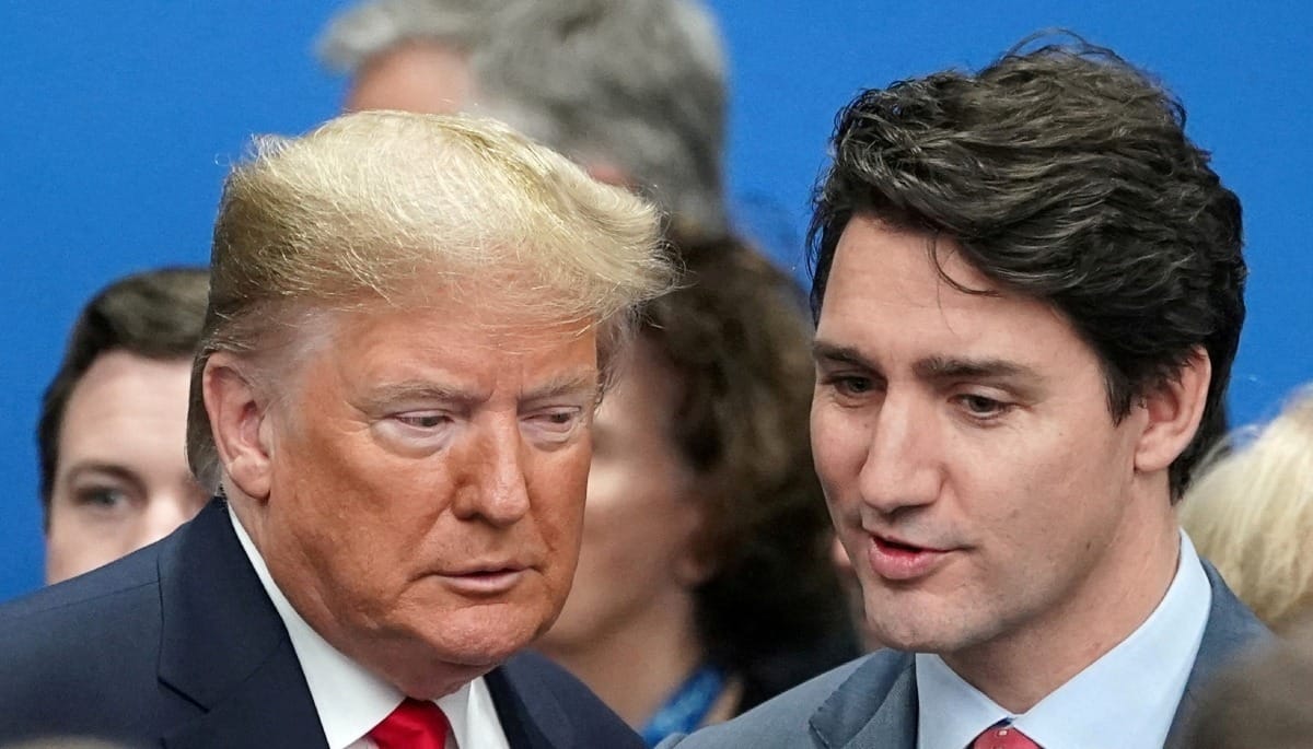 Donald Trumo e Justin Trudeau Kevin