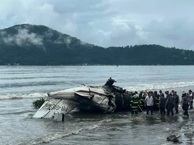 Vítimas do acidente aéreo em Ubatuba são atendidas na Santa Casa após queda de avião