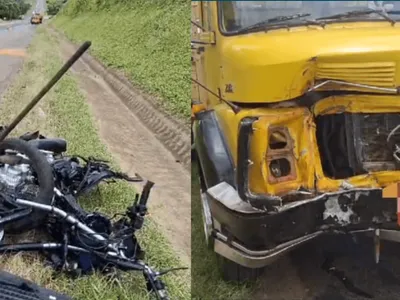 Colisão entre moto e caminhão deixa homem morto em São João da Boa Vista