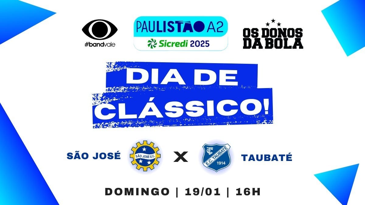 São José x Taubaté: assista a partida ao vivo e com imagensBand Vale