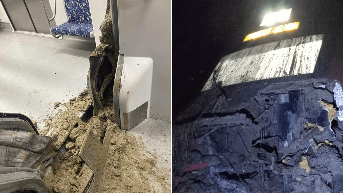 Deslizamento de terra provoca descarrilamento de trem da Linha 7-Rubi em SP