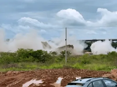 VÍDEO: estrutura de ponte que desabou entre Tocantins e Maranhão é implodida
