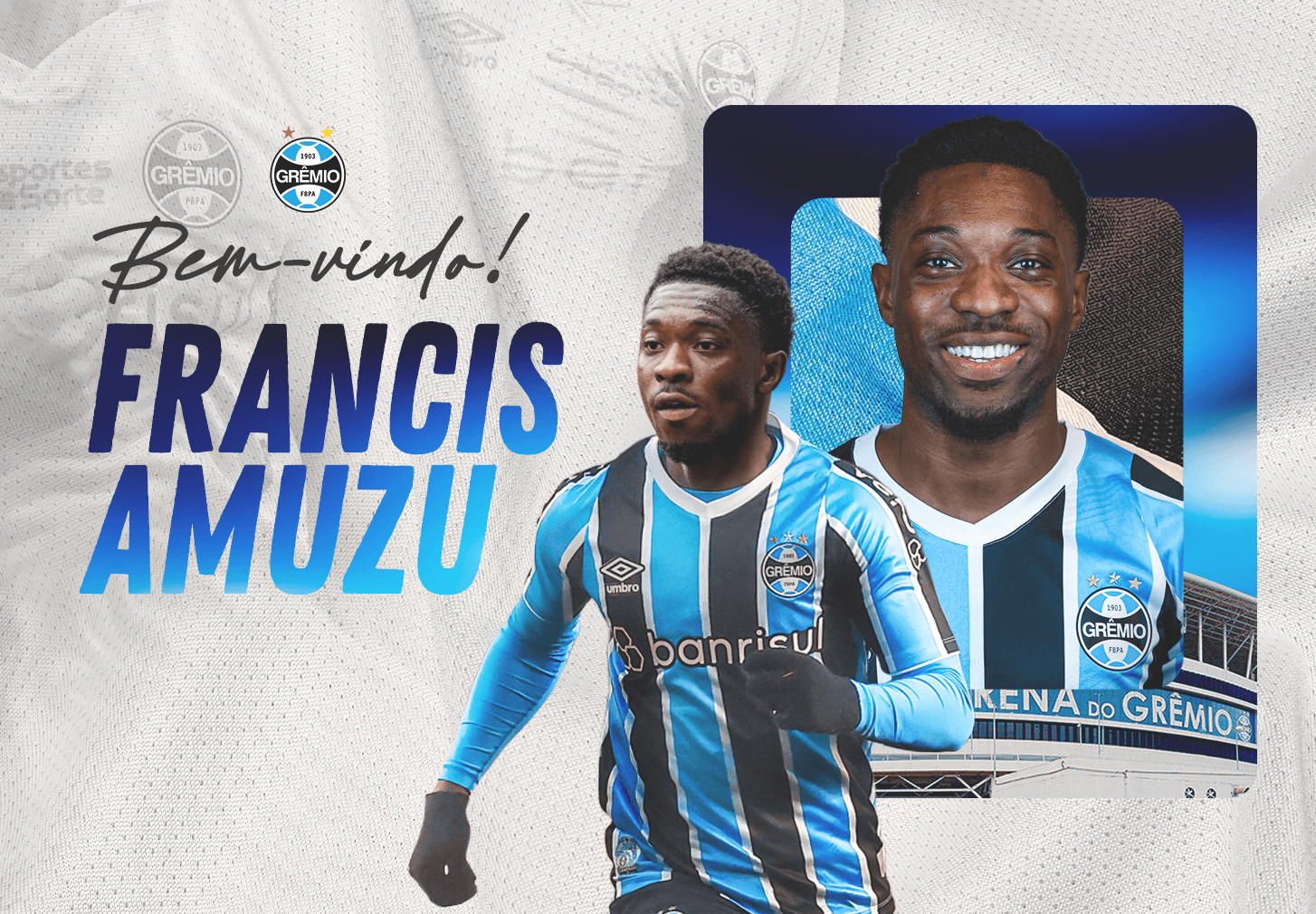Grêmio anuncia contratação de atacante ganês naturalizado belga