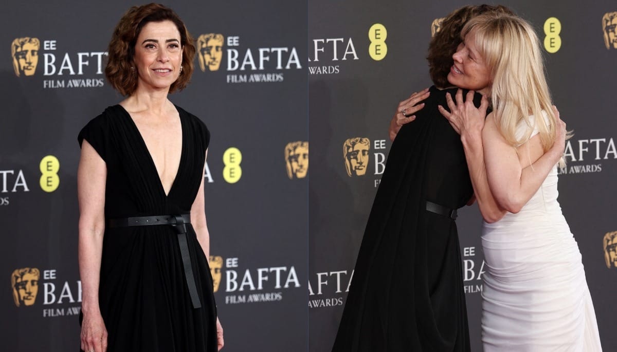 Fernanda Torres brilha no tapete vermelho do BAFTA e abraça Pamela Anderson