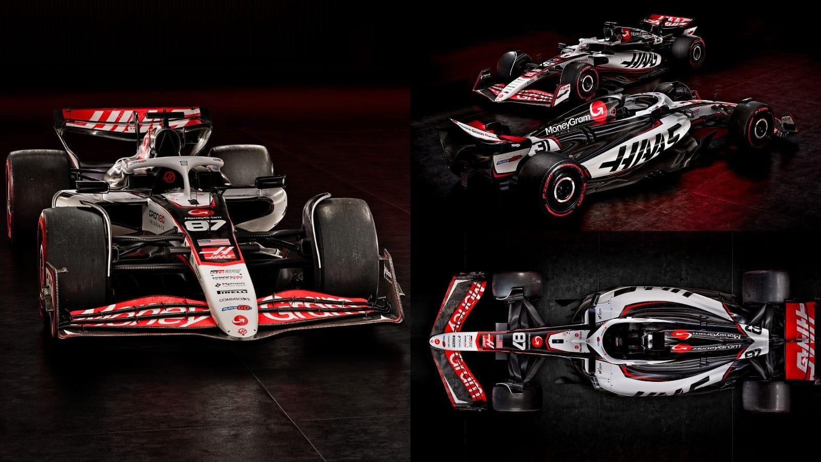 Carros da Haas para a temporada 2025
