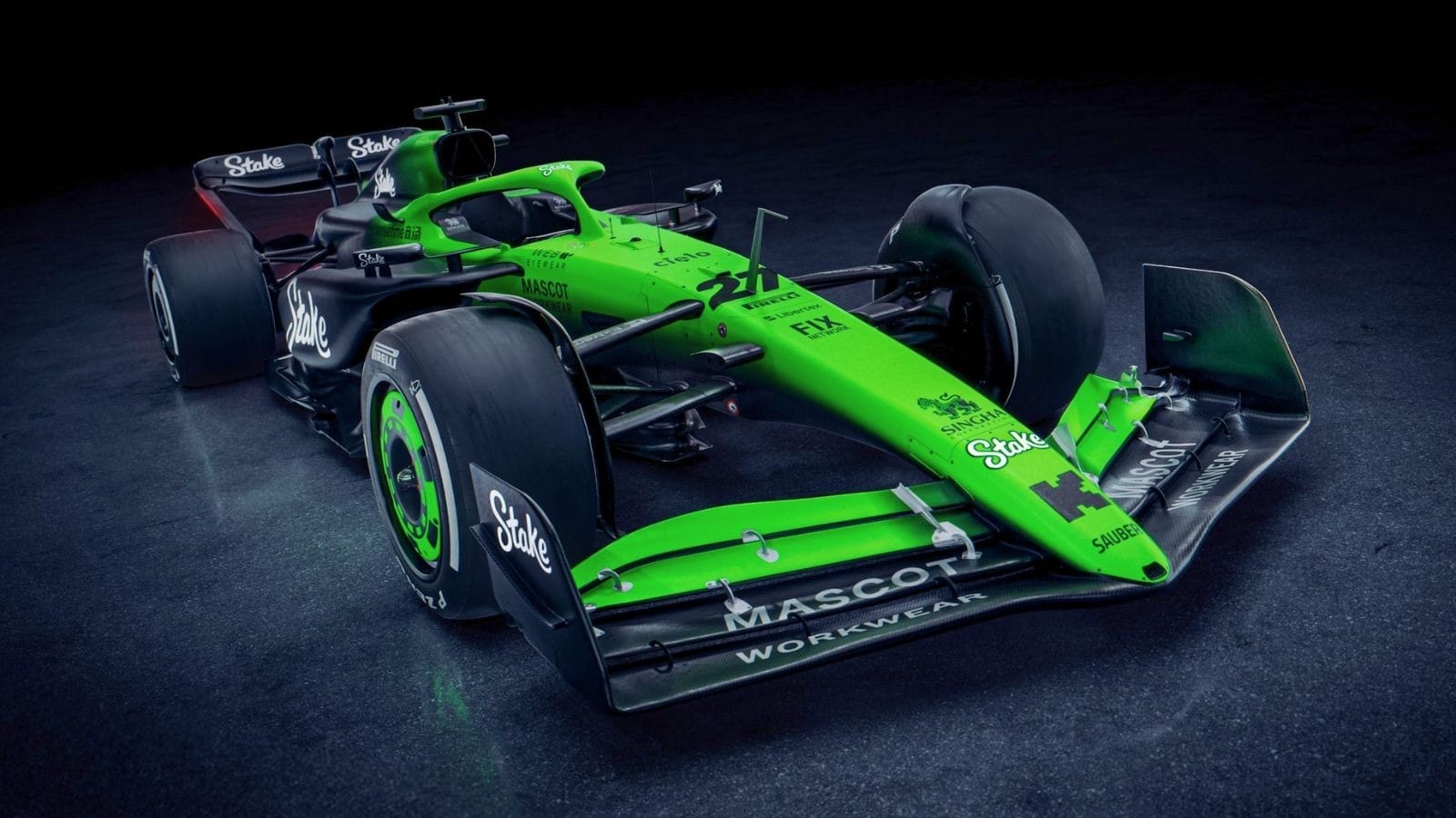 Pintura da Sauber para a temporada 2025 da F1