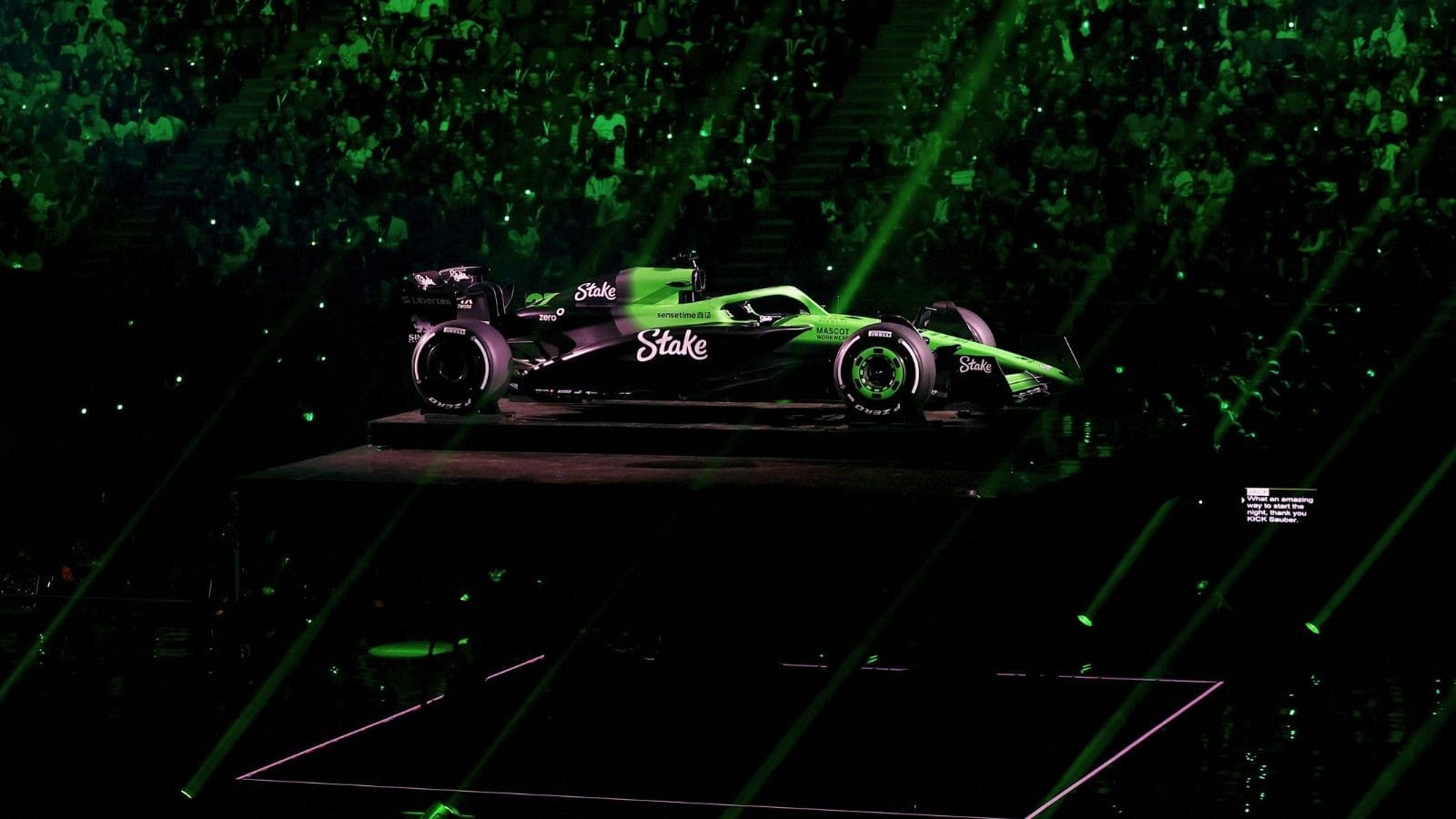 Pintura da Sauber para a temporada 2025 da F1