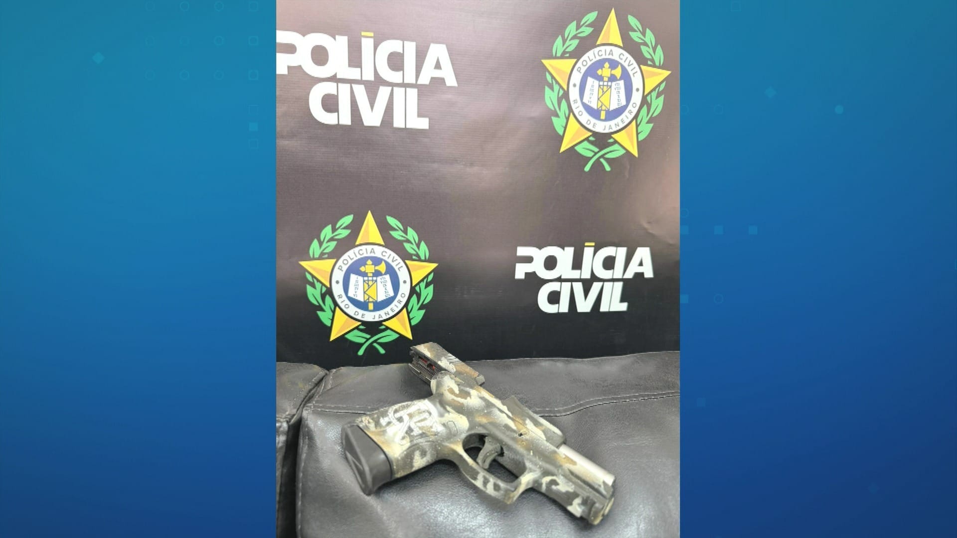 Arma roubada de segurança da casa do presidente do Botafogo tem símbolo do Flamengo