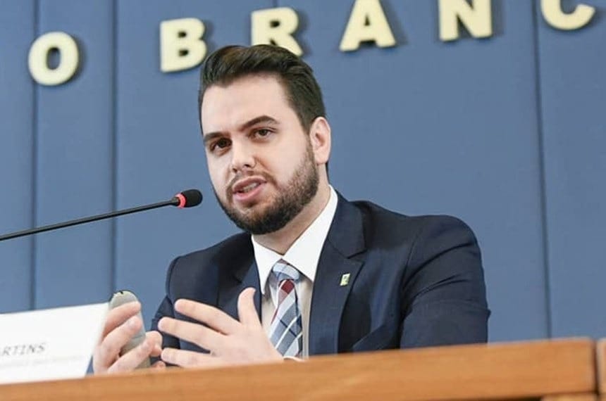 Filipe Martins, ex-assessor de assuntos internacionais do ex-presidente Jair Bolsonaro