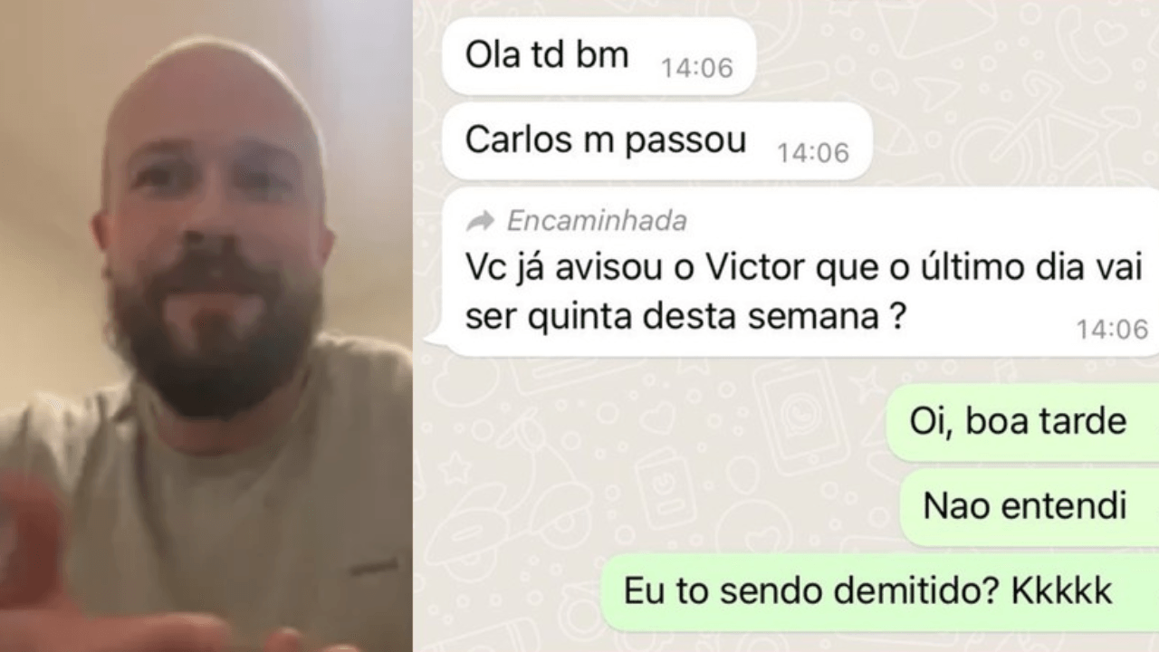 Homem é demitido por WhatsApp enquanto estava no médico e processa empresa