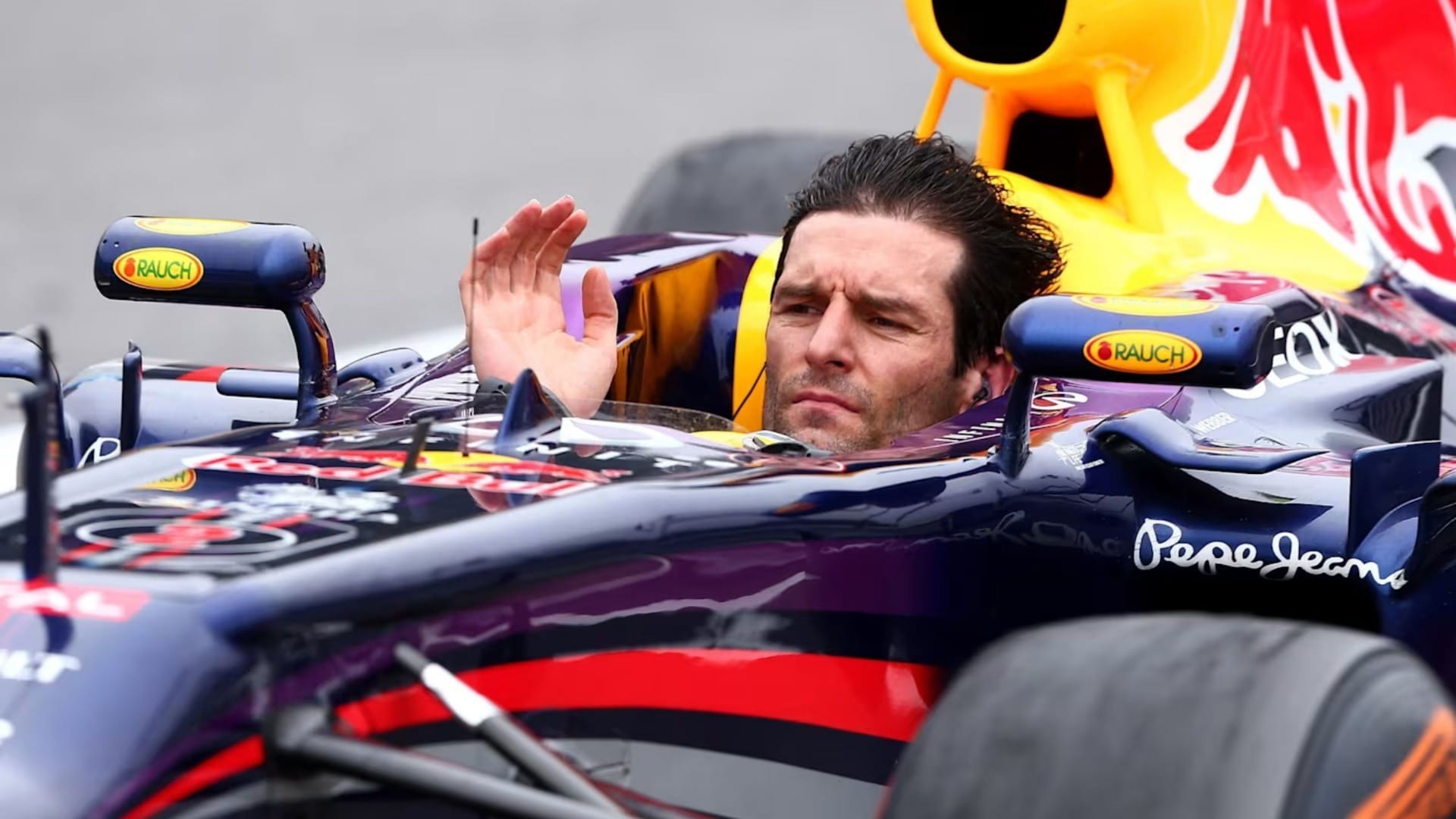 Mark Webber durante o GP do Brasil de 2013