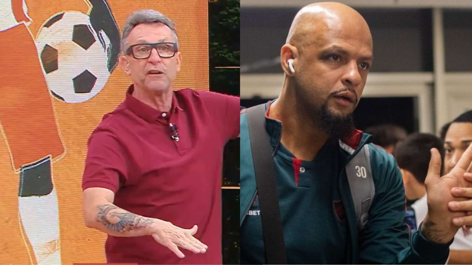Neto chama Felipe Melo, ex-Palmeiras, de hipócrita por reclamar de gramado sintético