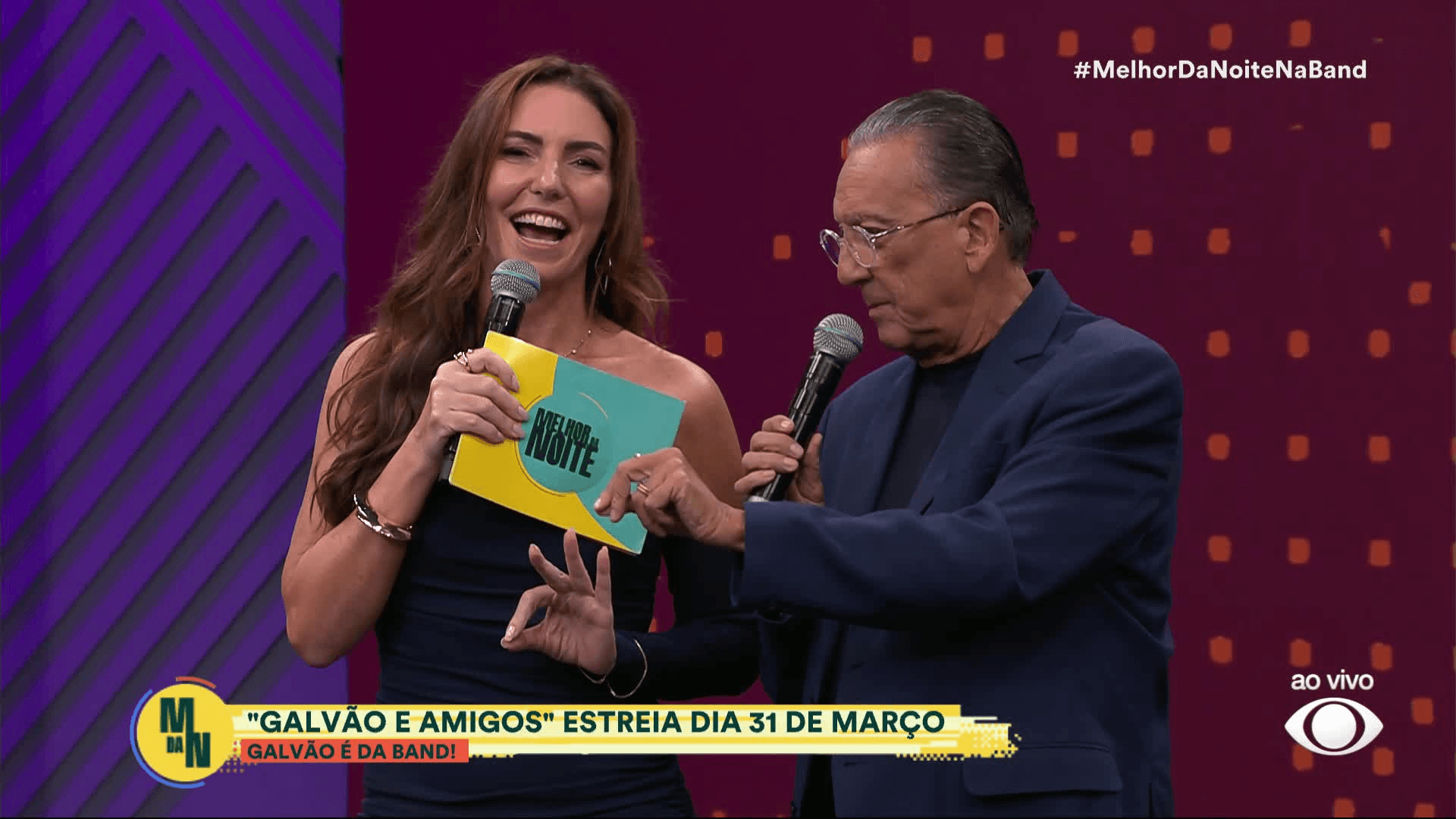 Galvão Bueno faz mistério, mas dá dica sobre convidado da estreia na Band