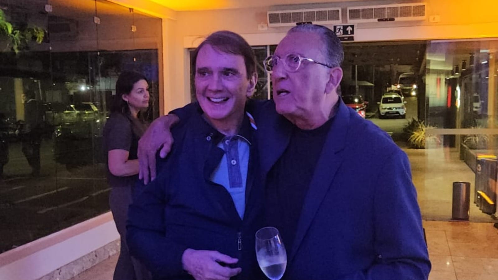 Galvão e Reinaldo se reencontram na Band em 2025 (Imagem: Rodrigo Lima/Band)