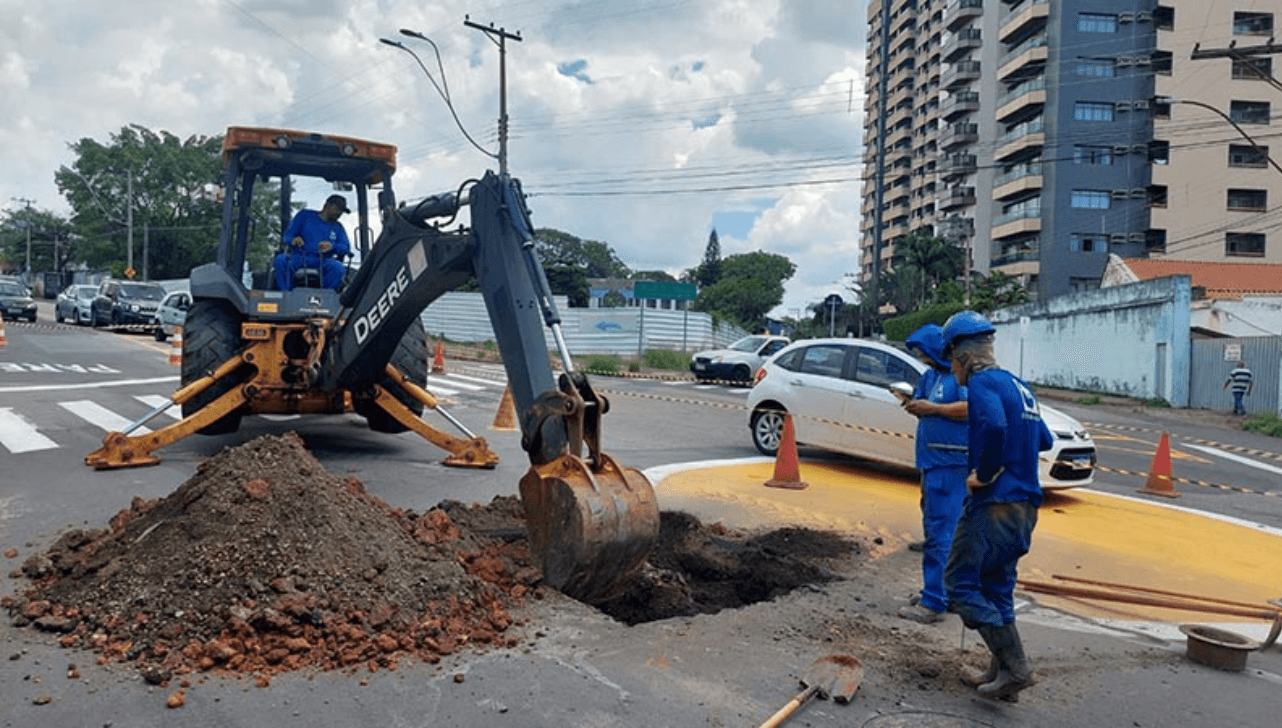 Obra em adutora afeta abastecimento de água em 15 bairros de Americana