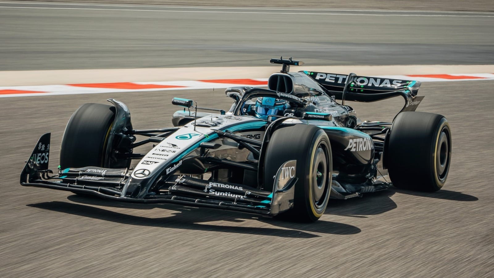 Mercedes faz primeiro teste com o carro de 2025 no Bahrein
