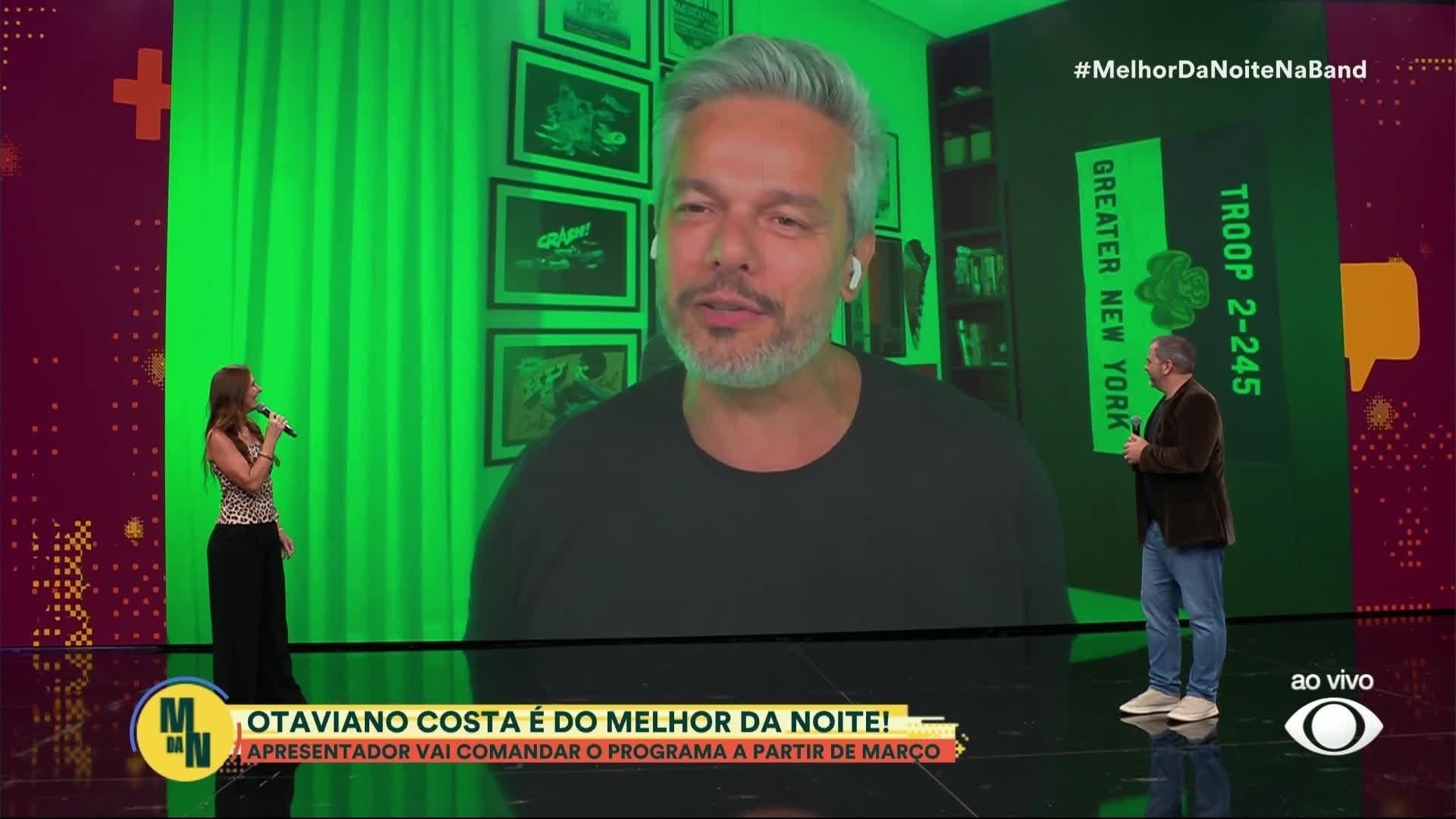 Otaviano Costa agradece Glenda e Alvarez em passada de bastão no Melhor ...