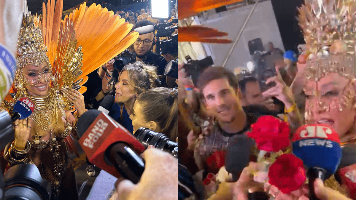 “Já me acostumei”, brinca Nicolas Prattes sobre tumulto em cima de Sabrina Sato em eventos