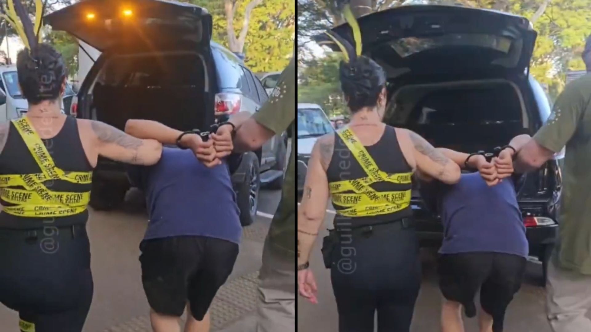 Policial fantasiada de 'cena do crime' prende homem com celulares furtados em SP