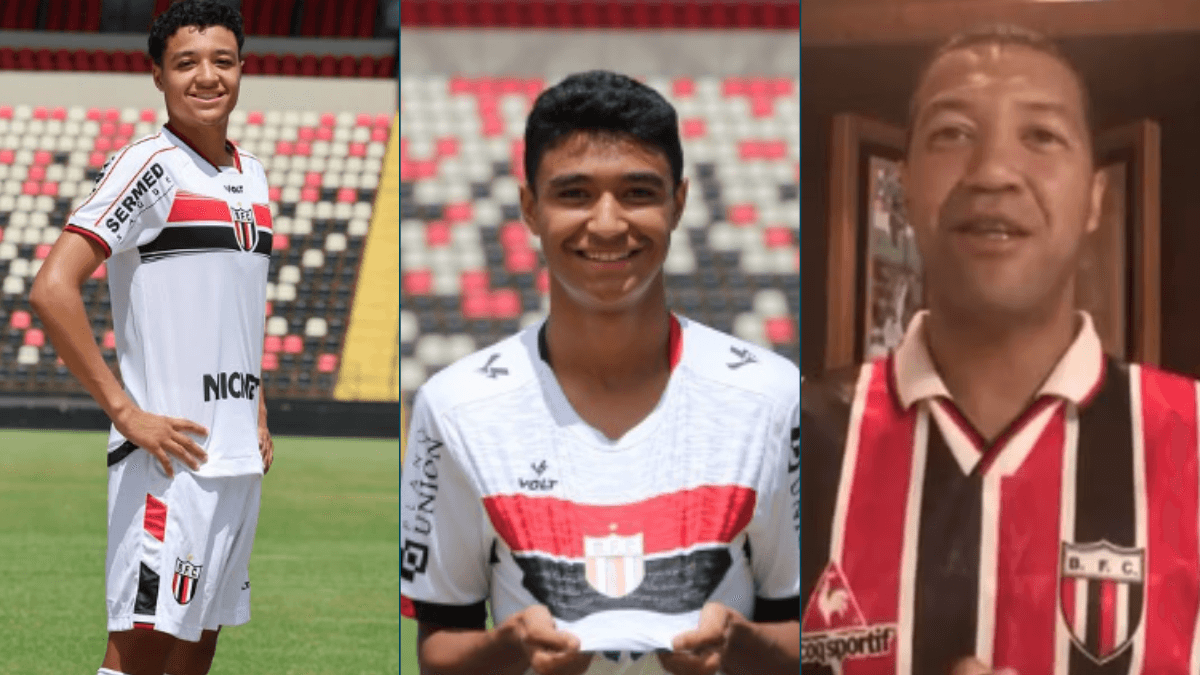 João Victor, Pedro, vítima do acidente, e Lucas Severino respectivamente