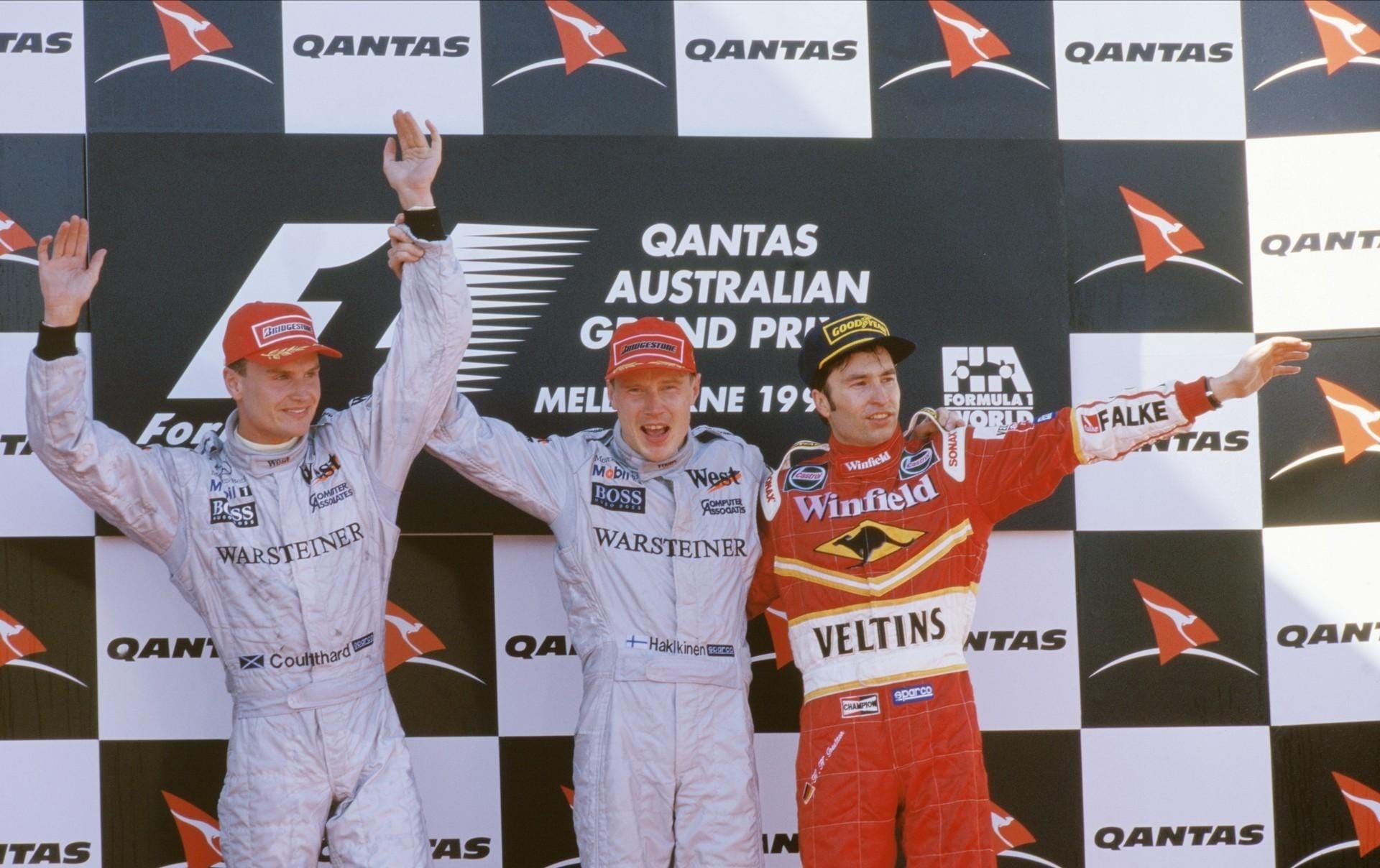 Mika Häkkinen vence a abertura da temporada de 1998. Crédito: Reprodução