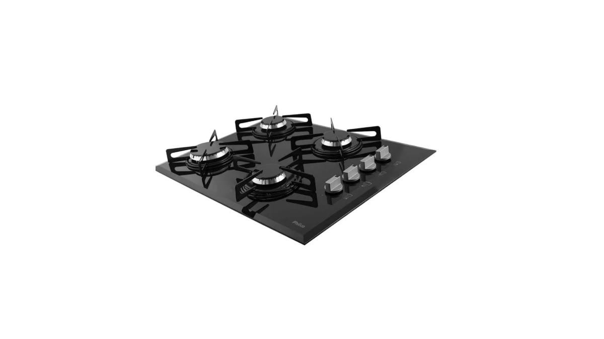 Cooktop a Gás Philco 4 Bocas Chef Bisote. / Reprodução: Philco
