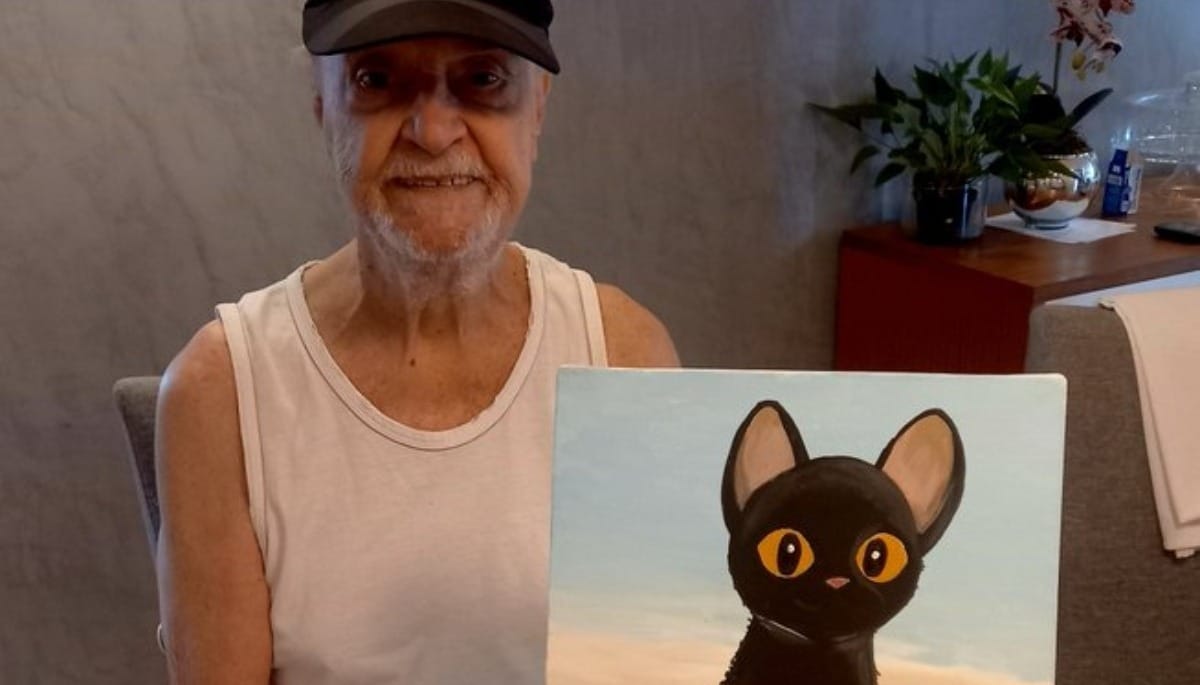 Diretor de 'Flow' agradece brasileiro por pintura inspirada no filme