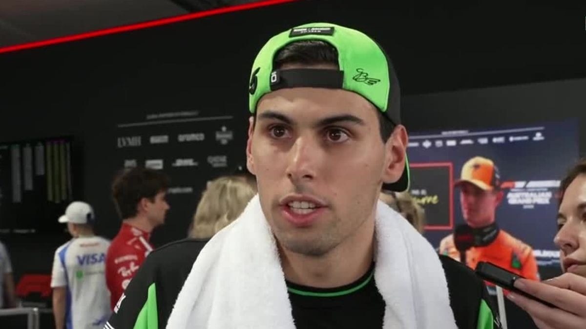 Bortoleto comemora P15 na Austrália com a Sauber e brinca: 'Não sei se eu tava esperando'
