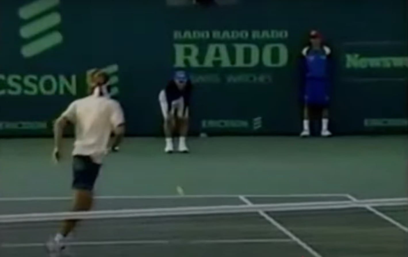Guga diz que essa bola saiu (Reprodução)