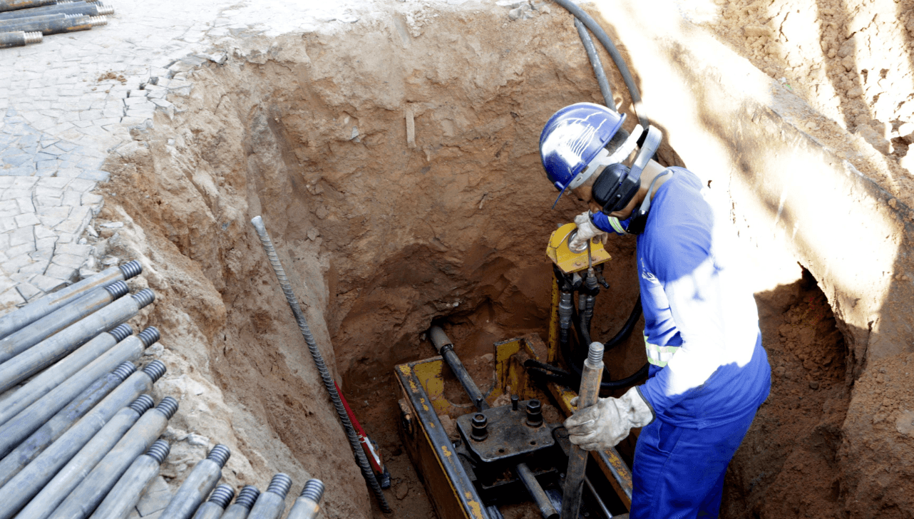 Tecnologia usada em obras despesa necessidade de abrir valas