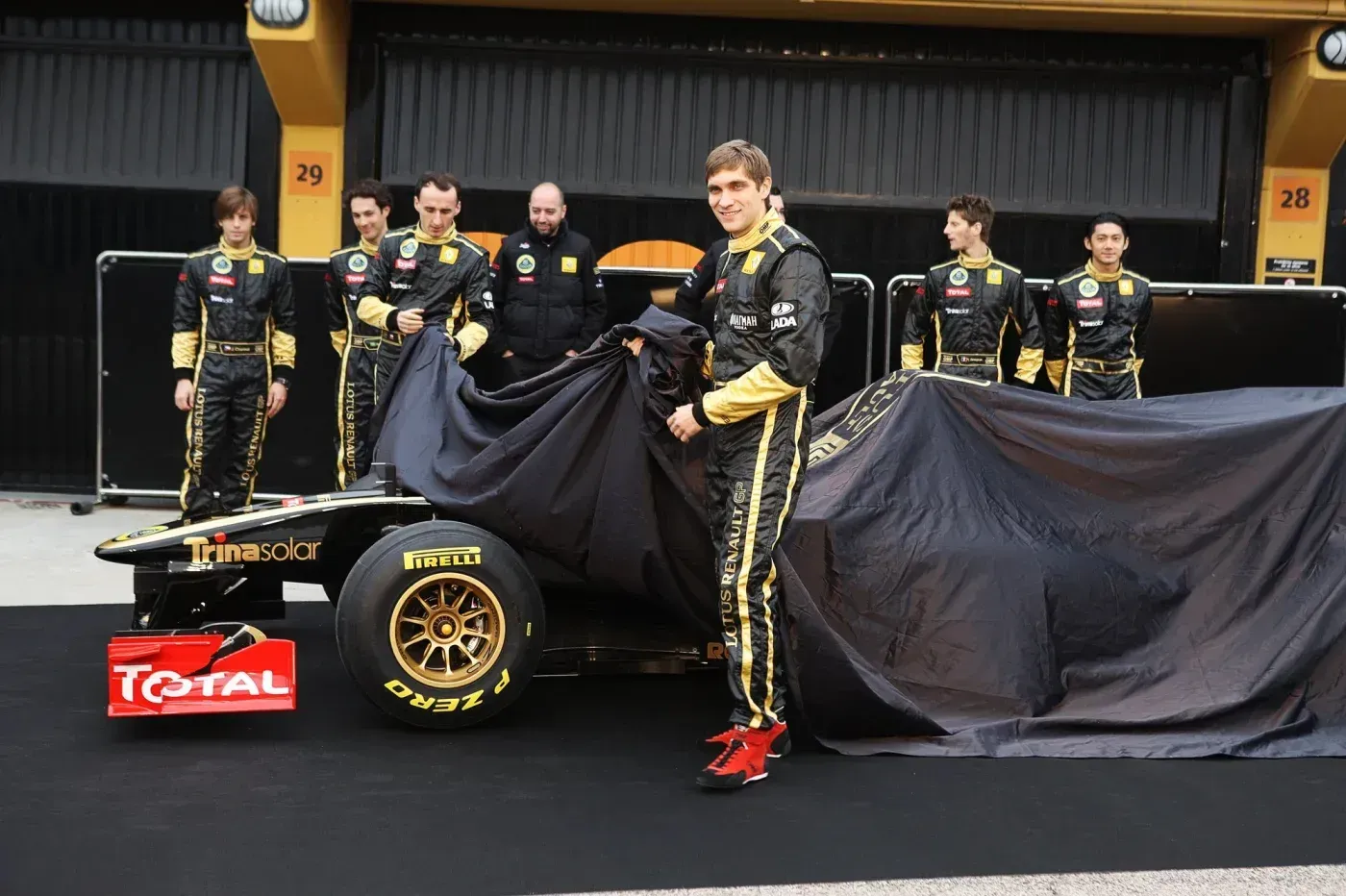 Apresentação do carro da Lotus em 2011