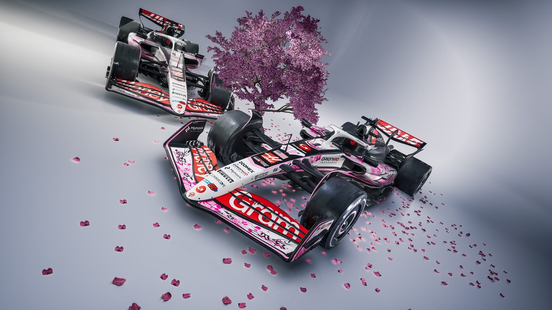 Haas anuncia pintura inspirada em flores de cerejeiras para o GP do Japão