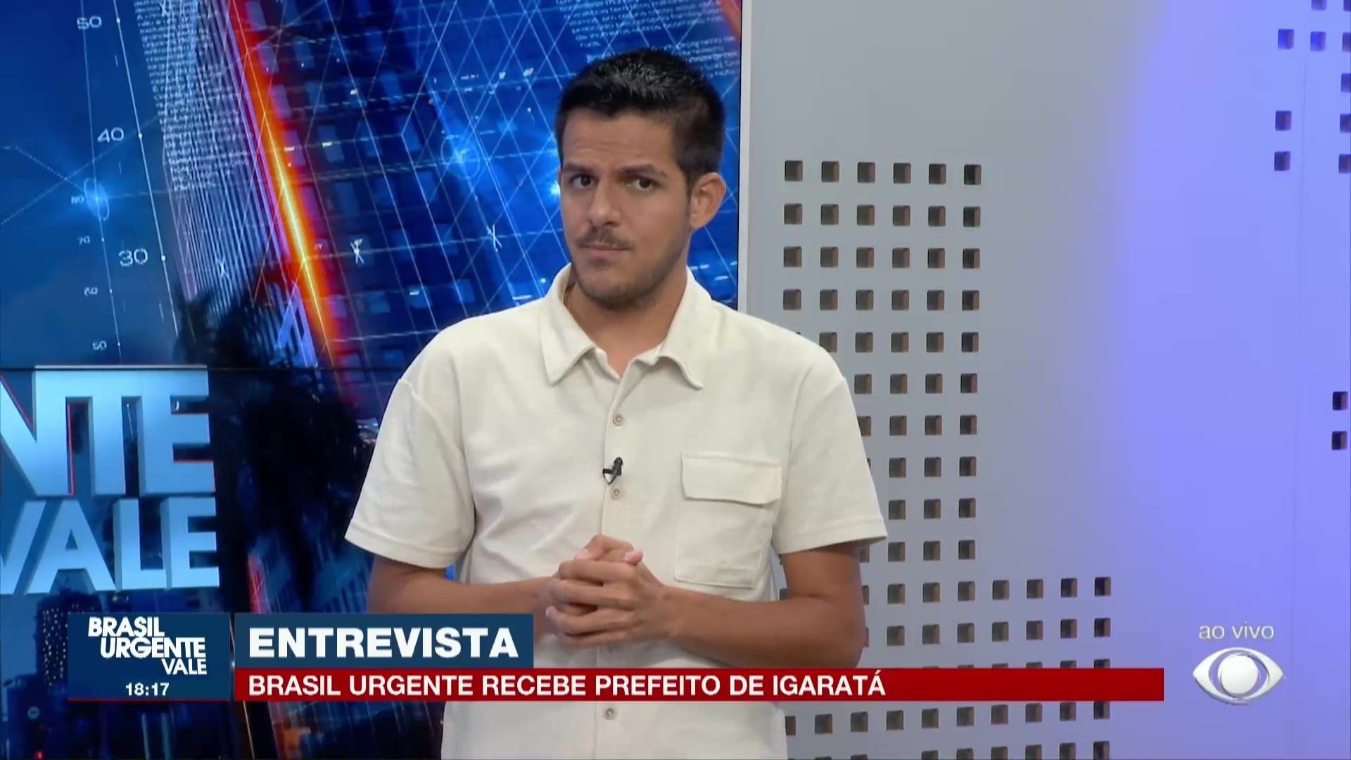 Brasil Urgente Vale entrevista Gabriel Prianti (REPUBLICANOS), prefeito de Igaratá