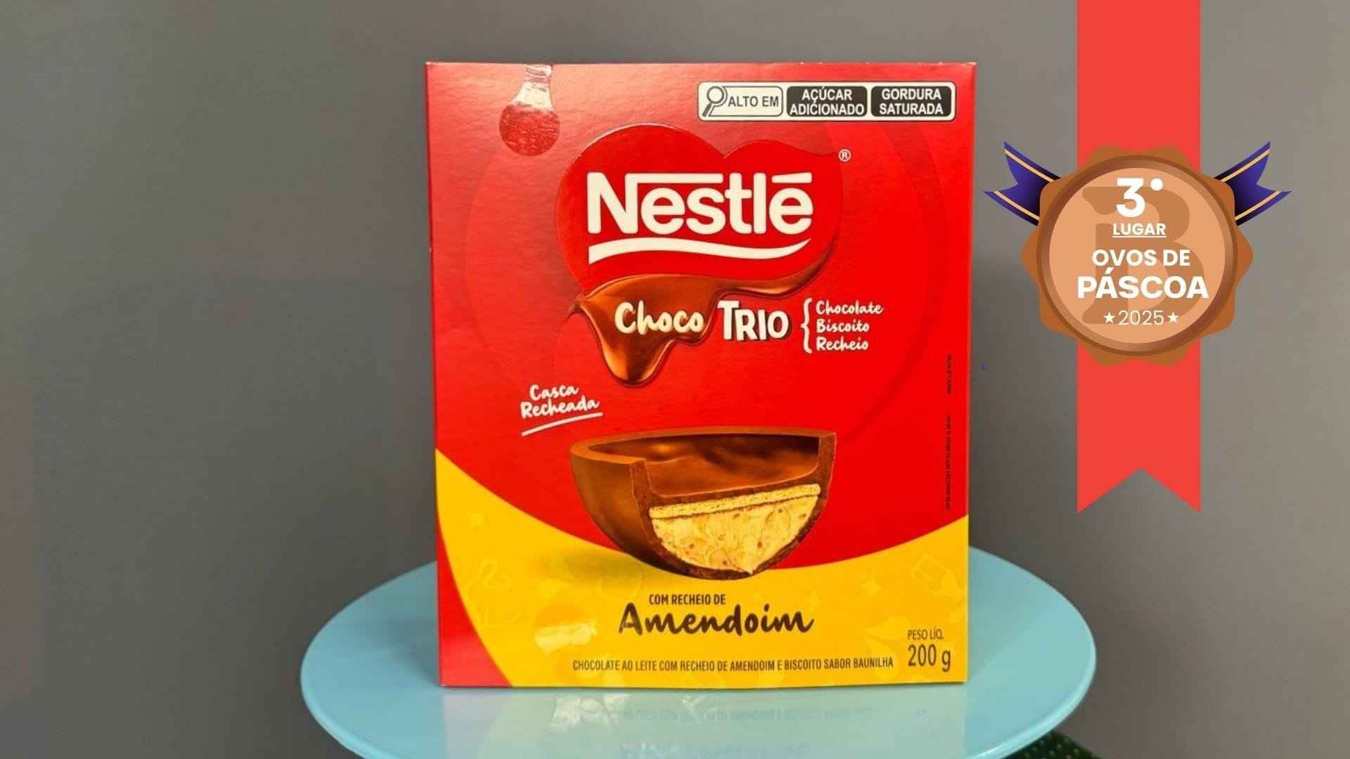 Ovo Choco Trio da Nestlé ficou com o terceiro lugar na categoria crocantes