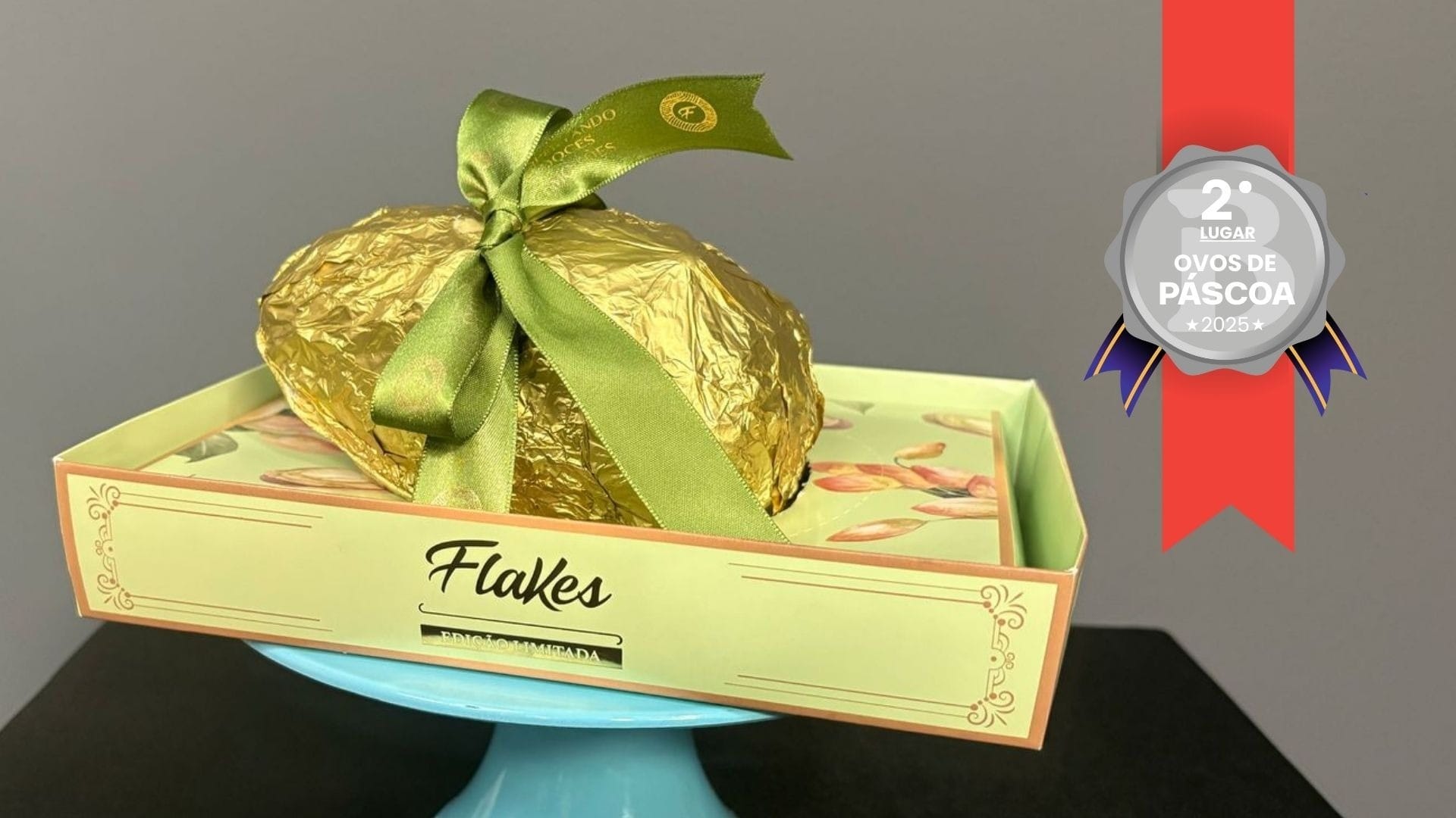 Ovo de Pistache da Flakes ficou com o segundo lugar na categoria pistache