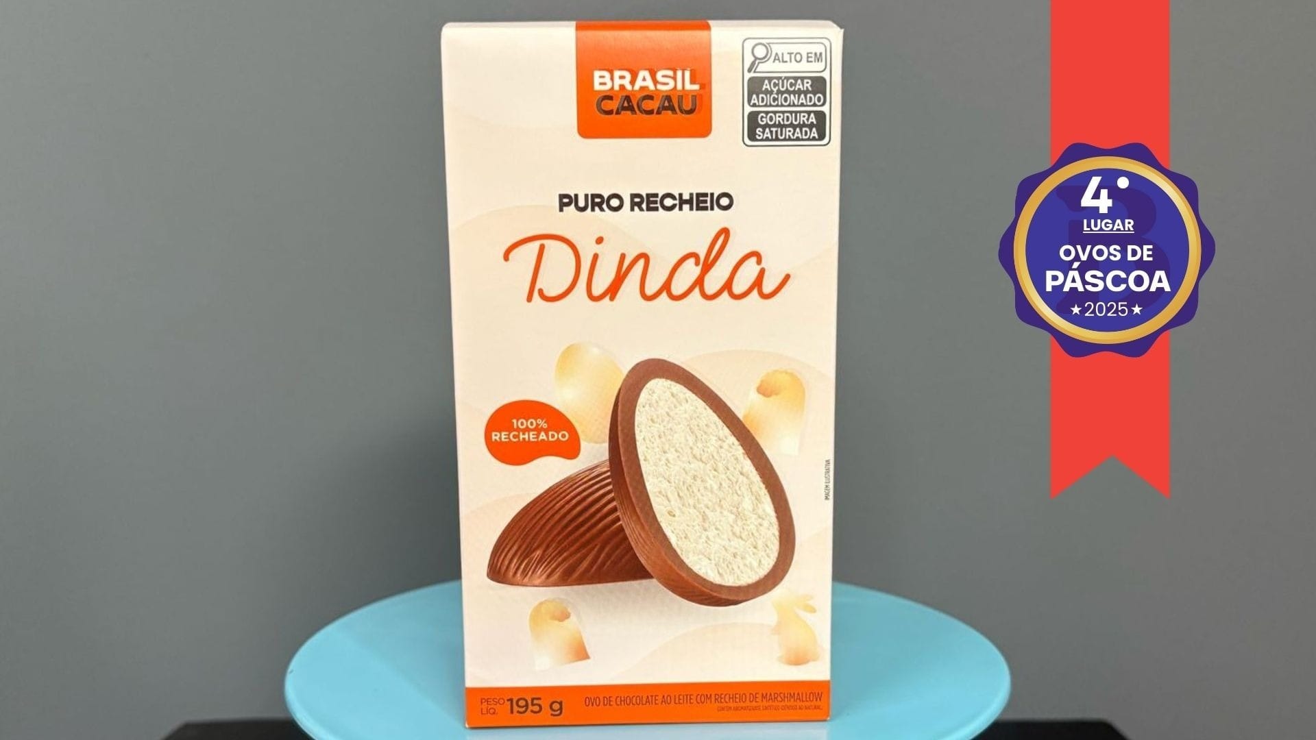 Ovo Dinda da Brasil Cacau ficou com o quarto lugar na categoria ovos de colher