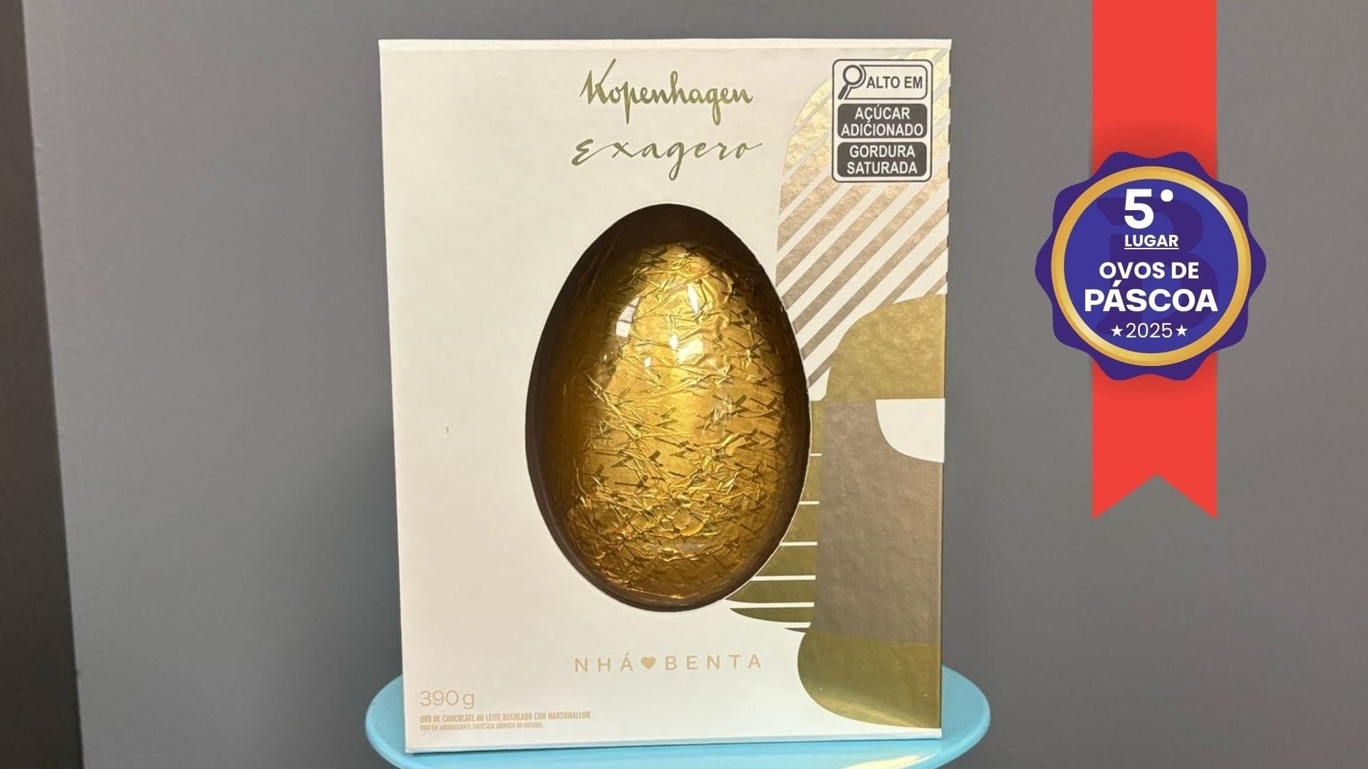 Ovo Exagero Kopenhagem ficou com o quinto lugar na categoria ovos de colher