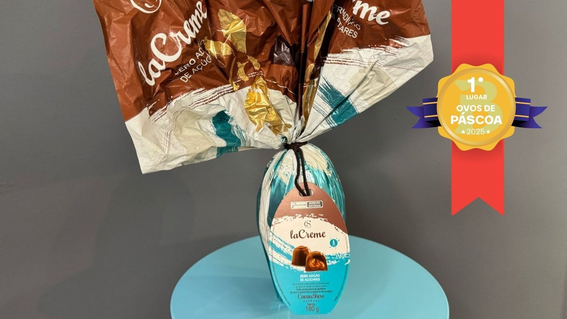 Ovo La Creme Zero Açúcar ficou em primeiro lugar na categoria ovos sem açúcar