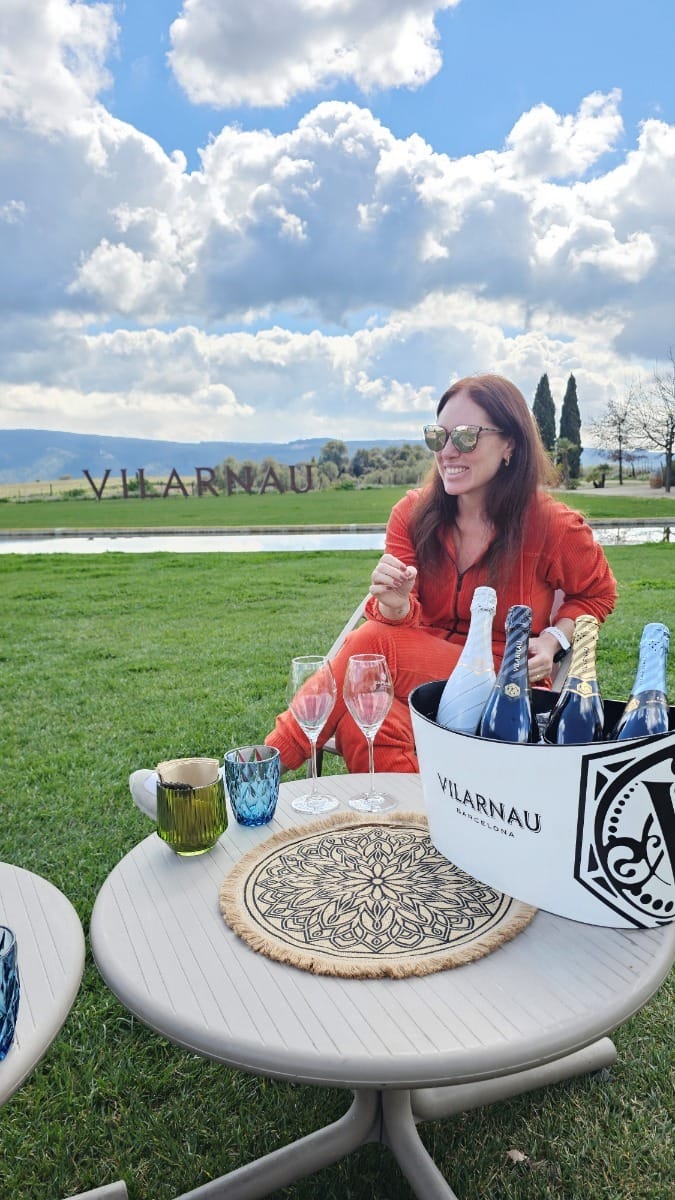 Cacá brinda sua nova conquista com autêntico Cava (Foto: Arquivo Pessoal)