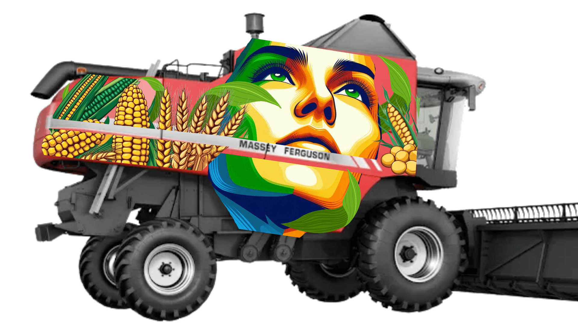 Artista plástica vai a Agrishow para customizar máquinas que custam mais de R$ 1 milhão