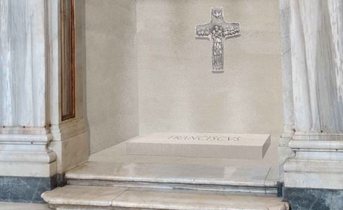 Vaticano divulga imagem do túmulo do papa Francisco na Basílica de Santa Maria Maior