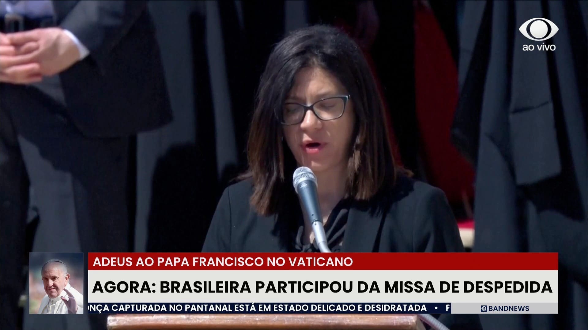 Vaticano escolheu brasileira para ler mensagem Oração Universal, em português, durante funeral