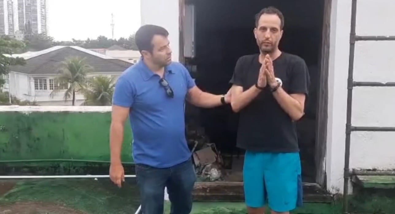 Vídeo: ex-CEO suspeito de furtar obras de arte é preso tentando fugir pelo terraço no RJ