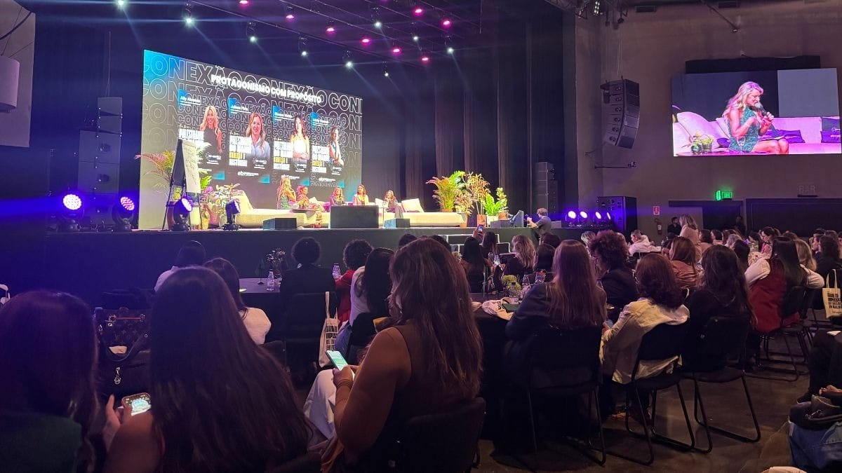 Mulheres empreendedoras participam do Conexão Ebem 2025, em São Paulo (Édrian Santos/Band)