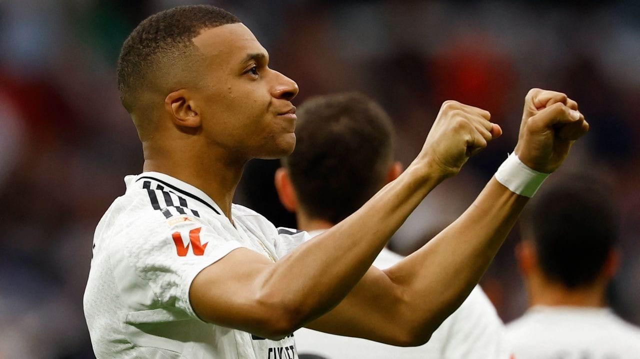 Mbappé vai às redes 39 vezes e é o jogador com mais gols na temporada de estreia no Real Madrid