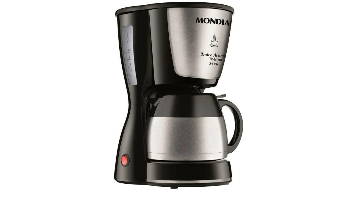 Cafeteira Elétrica Mondial Dolce Arome Thermo Inox C-33 JT. / Reprodução: Mondial